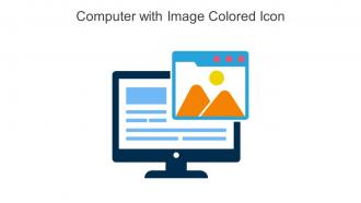Computer With Image Colored Icon In Powerpoint Pptx Png And Editable Eps Format