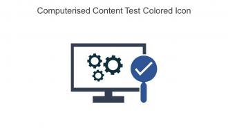 Computerised Content Test Colored Icon In Powerpoint Pptx Png And Editable Eps Format