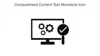 Computerised Content Test Monotone Icon In Powerpoint Pptx Png And Editable Eps Format