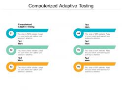 Computerized adaptive testing ppt powerpoint presentation layouts outfit cpb
