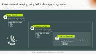 Computerized Imaging Using IoT Technology In Agriculture