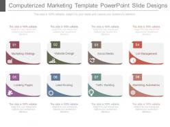 Computerized marketing template powerpoint slide designs