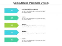 Computerized point sale system ppt powerpoint presentation visual aids cpb