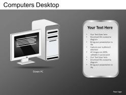 Computers desktop powerpoint presentation slides db