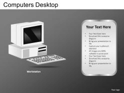 Computers desktop powerpoint presentation slides db