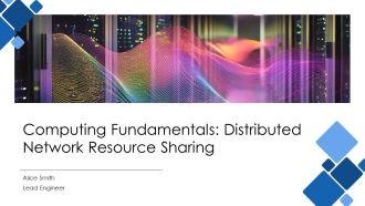 Computing Fundamentals Distributed Network Resource Sharing PPT Mockup AT