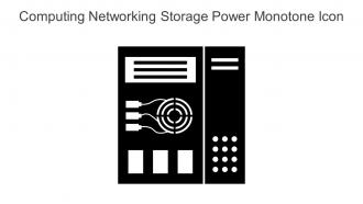 Computing Networking Storage Power Monotone Icon In Powerpoint Pptx Png And Editable Eps Format