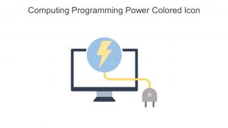 Computing Programming Power Colored Icon In Powerpoint Pptx Png And Editable Eps Format