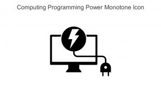 Computing Programming Power Monotone Icon In Powerpoint Pptx Png And Editable Eps Format