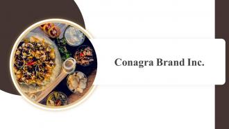Conagra Brand Inc Industry Report Of Commercially Prepared Food Part 2