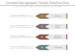 Concealed data aggregation template powerpoint show