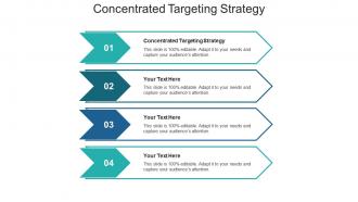 Concentrated targeting strategy ppt powerpoint presentation infographic cpb