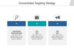 Concentrated targeting strategy ppt powerpoint presentation outline graphics download cpb