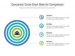 Concentric circle chart slide for comparison infographic template