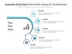 Concentric circle chart slide growth hacking for small business infographic template