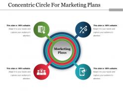 Concentric Circle For Marketing Plans Ppt Example