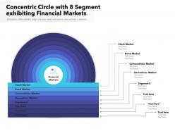 Concentric circle with 8 segment exhibiting financial markets