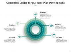 Concentric Circles Business Marketing Strategy Development Management