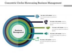 Concentric circles showcasing business management ppt sample
