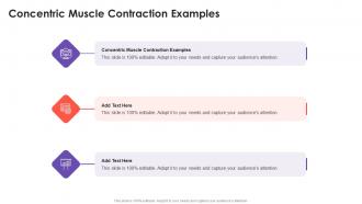 Concentric Muscle Contraction Examples In Powerpoint And Google Slides Cpb