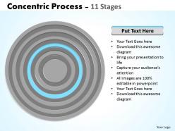 Concentric process 11 stages for business