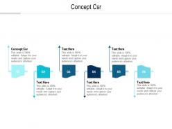 Concept csr ppt powerpoint presentation model background cpb