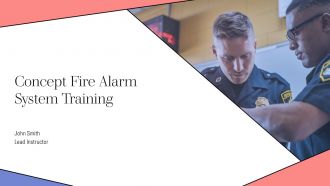 Concept Fire Alarm System Training PPT Template AT