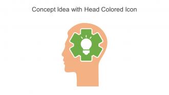 Concept Idea With Head Colored Icon In Powerpoint Pptx Png And Editable Eps Format