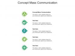 Concept mass communication ppt powerpoint presentation layouts design templates cpb