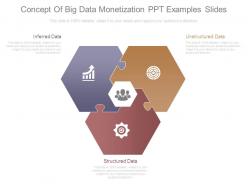 Concept Of Big Data Monetization Ppt Examples Slides