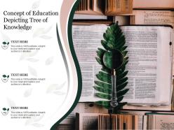 Concept of education depicting tree of knowledge