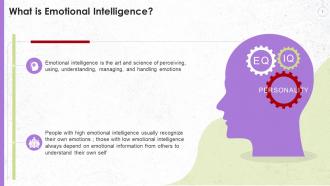 Concept Of Emotional Intelligence Training Ppt