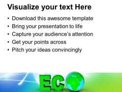 Concept of environment protection global powerpoint templates ppt themes and graphics