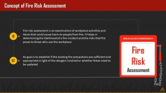 Concept Of Fire Risk Assessment Training Ppt
