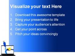 Concept of internet security powerpoint templates and powerpoint backgrounds 0511