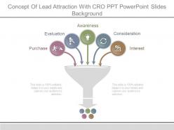 Concept of lead attraction with cro ppt powerpoint slides background