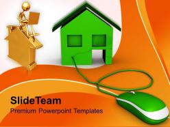 Concept of online buying real estate powerpoint templates ppt themes and graphics 0213