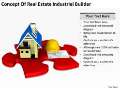 Concept of real estate industrial builder ppt graphics icons powerpoint