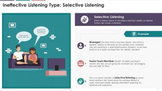 Concept Of Selective Listening Training Ppt