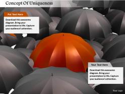Concept of uniqueness image graphics for powerpoint
