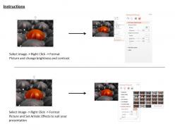 Concept of uniqueness image graphics for powerpoint