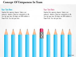 Concept of uniqueness in team powerpoint templates