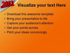 Concept of upcoming new year powerpoint templates ppt themes and graphics 0113