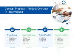 Concept Proposal Product Overview In Idea Proposal Ppt Powerpoint Presentation Gallery Templates