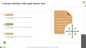 Concept Selection With Pugh Matrix Icon