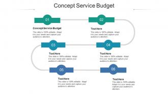Concept service budget ppt powerpoint presentation professional template cpb