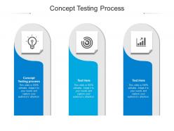Concept testing process ppt powerpoint presentation guide cpb