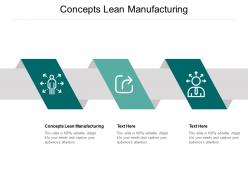 Concepts lean manufacturing ppt powerpoint presentation infographic template background designs cpb