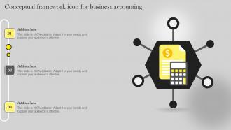 Conceptual Framework Icon For Business Accounting