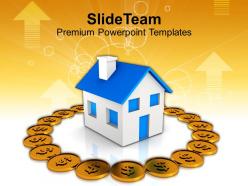 Conceptual image of real estate and finance powerpoint templates ppt themes and graphics 0213